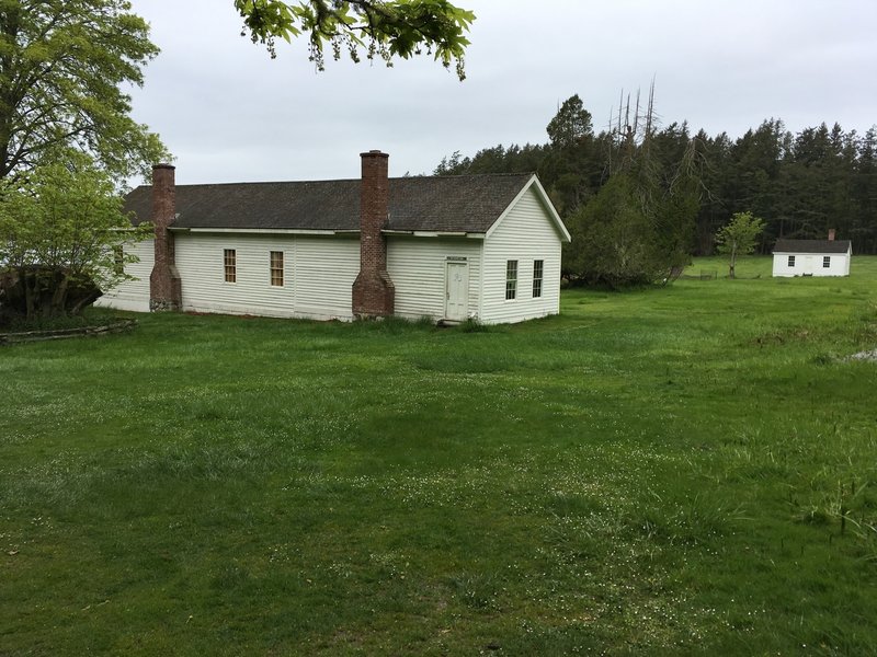 The barracks and seasonal visitor center.