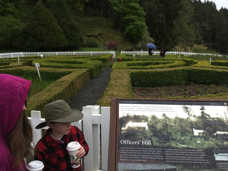 The formal garden.