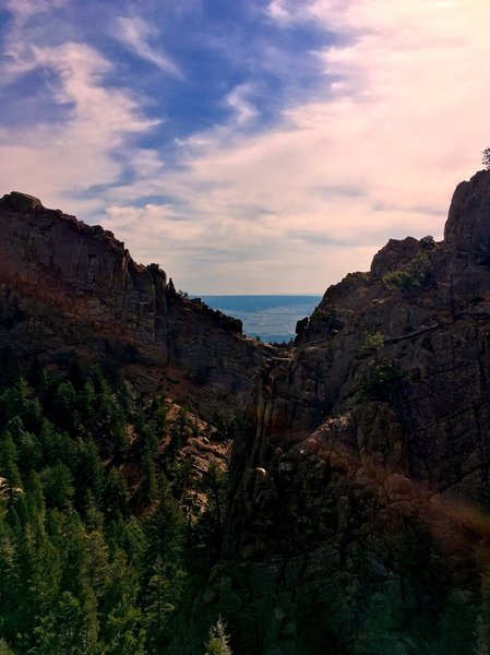 The incredible view of Stanley Canyon