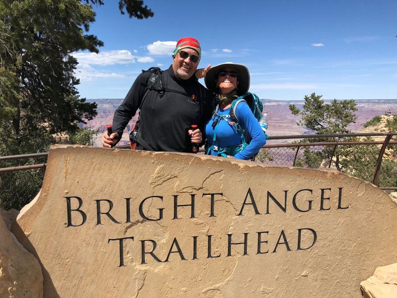 Bright Angel Trailhead, Grand Canyon up to South Rim trail, Grand Canyon