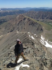 Looking down Kelso Ridge.