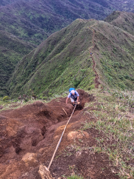 ropes are very useful for the safety and comfort of hiking