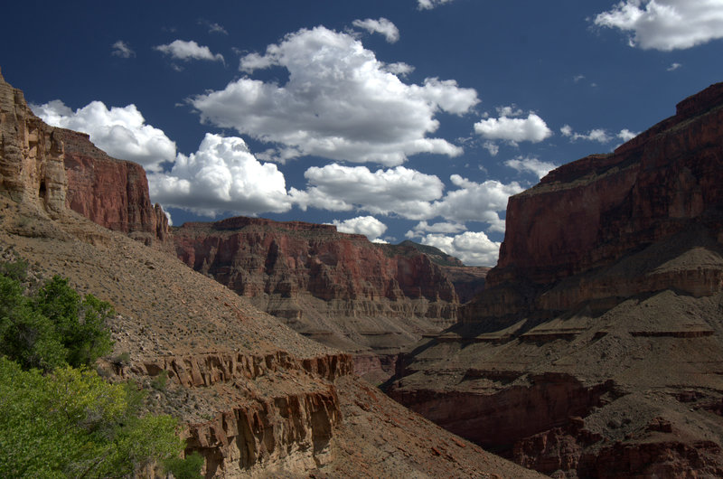 Looking in to the higher reaches of Tapeats Creek