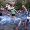 Crossing lower Tapeats Creek