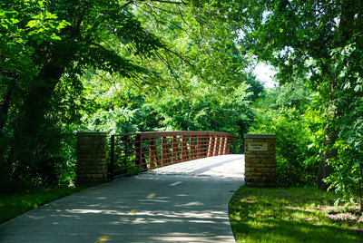 One of several bridges that pass over creeks and rivers on this trail.