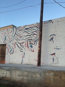 Mural on a wall just before the Ponce de Leon bridge (subject to change).