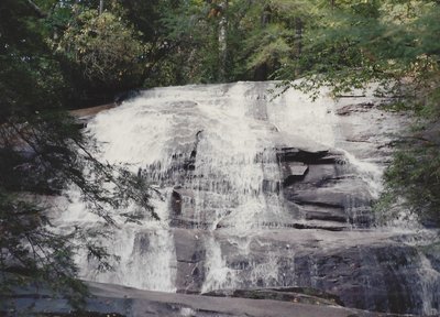 Views of falls from the base