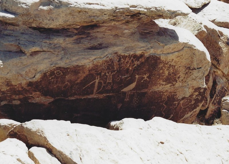 View of rock art