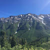 Summit of Mount Timpanogos from below