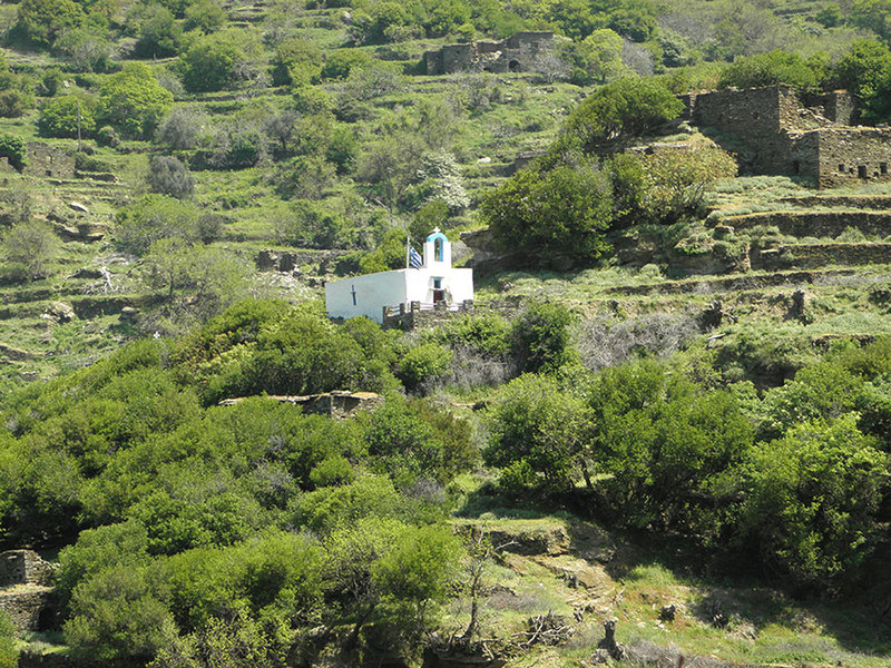 Church in Arni, Andros Cyclades Greece