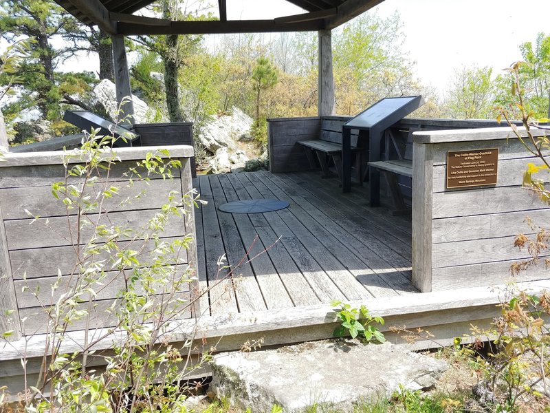 Wood structure at the overlook