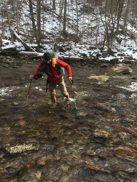 Winter water crossings froze our toes... but was so fun.