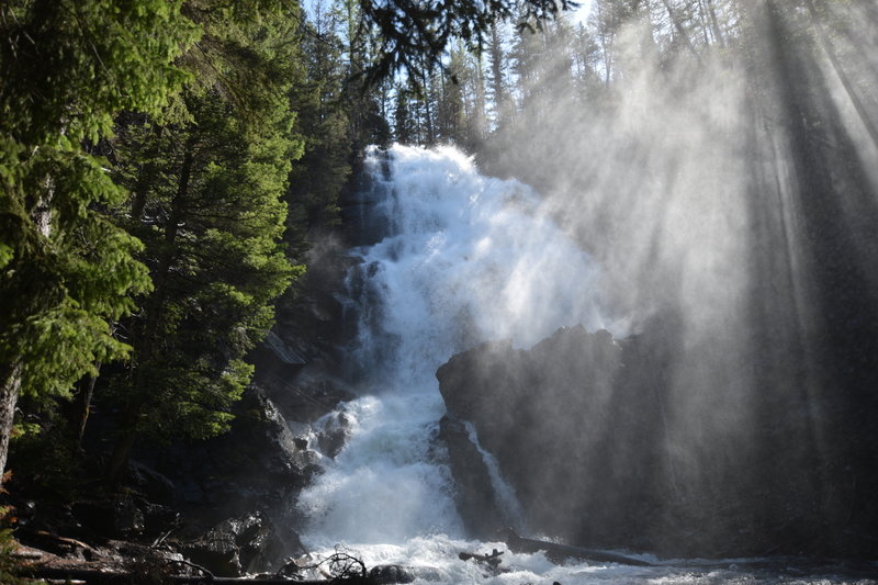 Lower falls at the end of the trail.