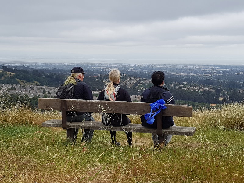 View of the San Francisco Bay on a cloudy day