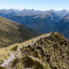 The arduous ascent on Brewster Track