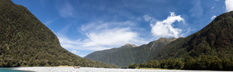 Upstream bed of the Haast River