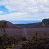 Crossing through the crater