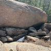 Beginning of class 3 rock scramble found on descent.