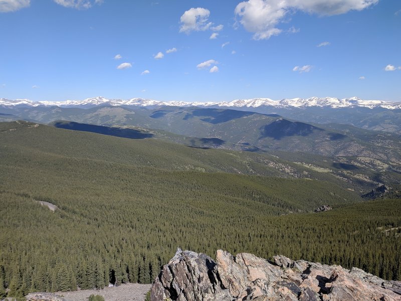 View northwest from the peak