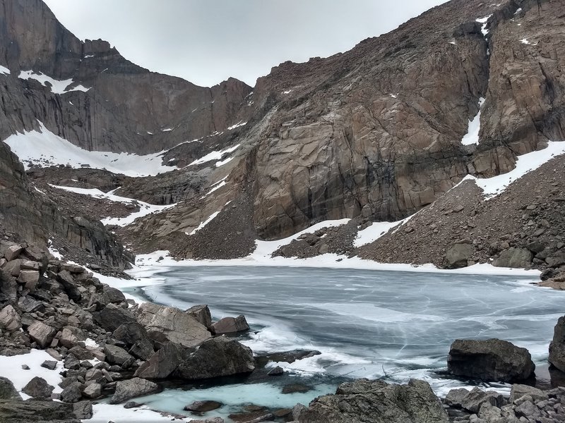 Chasm Lake in May 2018