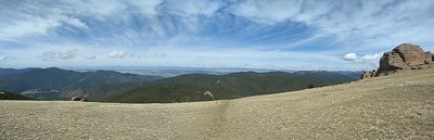 The highest point of the loop with a fantastic panoramic view of the Mosquito Range.