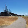 Best views of the marsh are from the top of the wooden structure