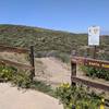 Upper Wildwood Avenue trailhead looking north toward Santa Rosa Valley