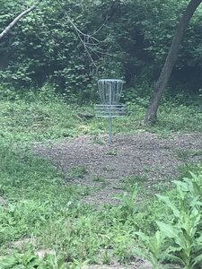 “Hole” for one of the frisbee golf course challenges.