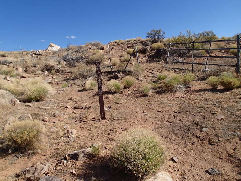 Sharp left at this fence