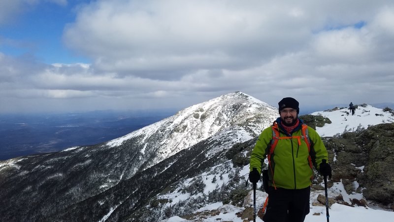 A look back across the Franconia Ridge Trail looking at Lafayette