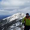 A look back across the Franconia Ridge Trail looking at Lafayette