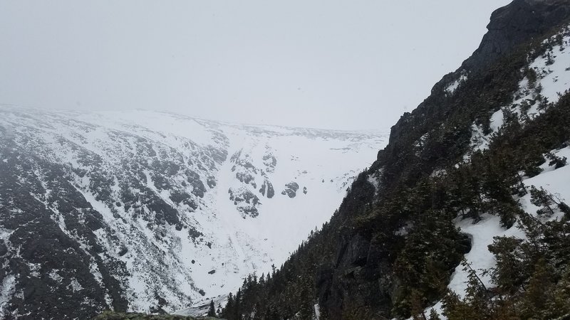 Looking past Lions Head towards Tuckerman Ravine - Early Spring