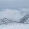 Climbing down from the summit towards Tuckerman Ravine