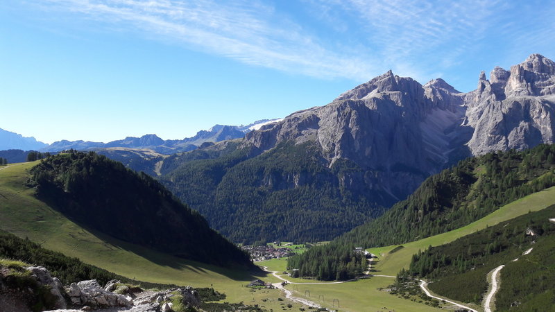 Colfosco from trail