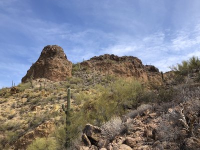 East side just below peak.