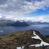 Summit view looking north toward Knik Arm and southern Chugach State Park.