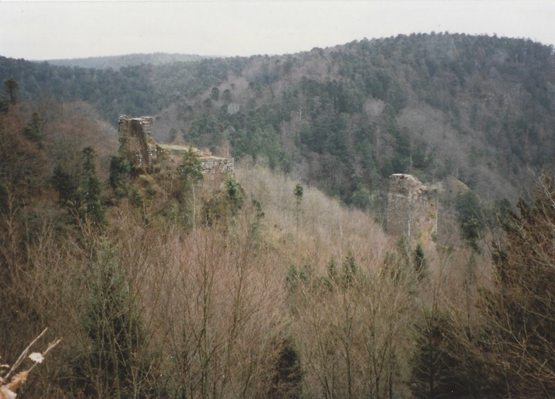 Chateau du Nideck ruins from the trail