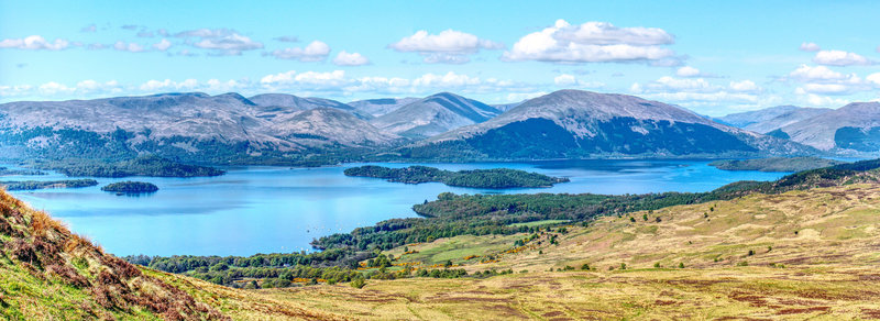 Top of Conic Hill looking toward Balmaha