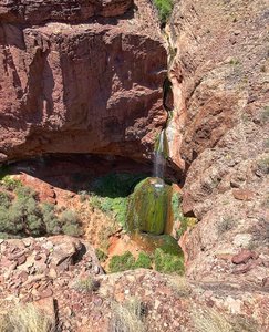 Looking down on Ribbon Falls.