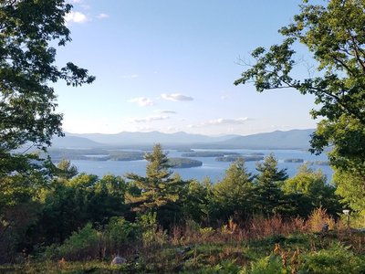 View looking north at the summit.