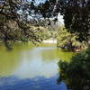 Lake Anza with the beach in the distance