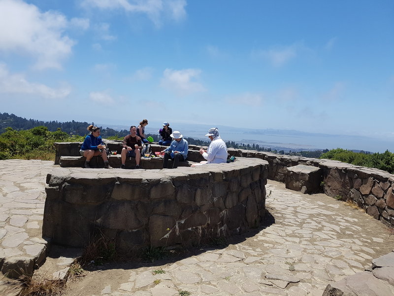 Picnic area at the top of Wilcat Peak. Panaramic views of the Bay and Mt. Diablo.