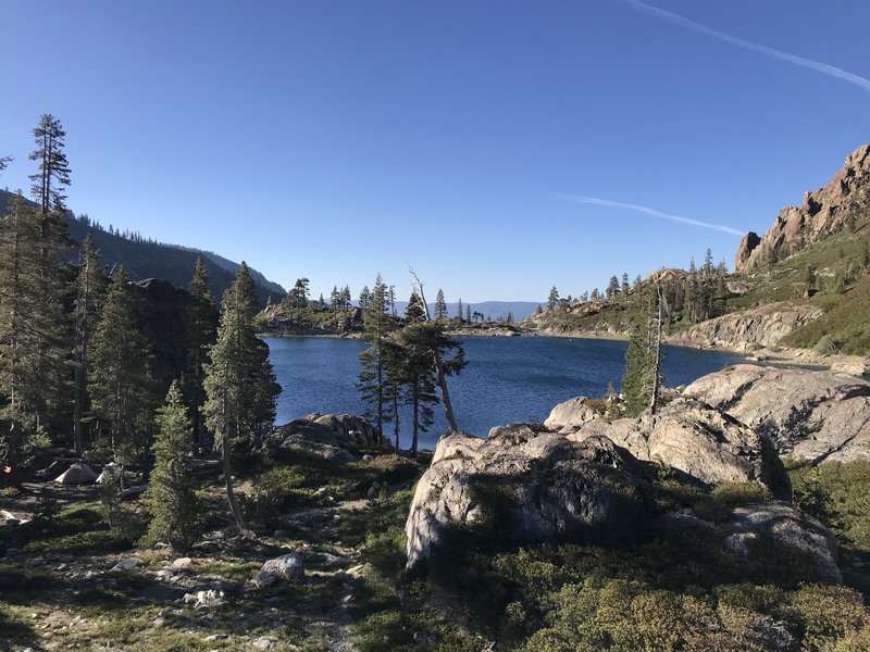 View of Rock Lake from the southern shore