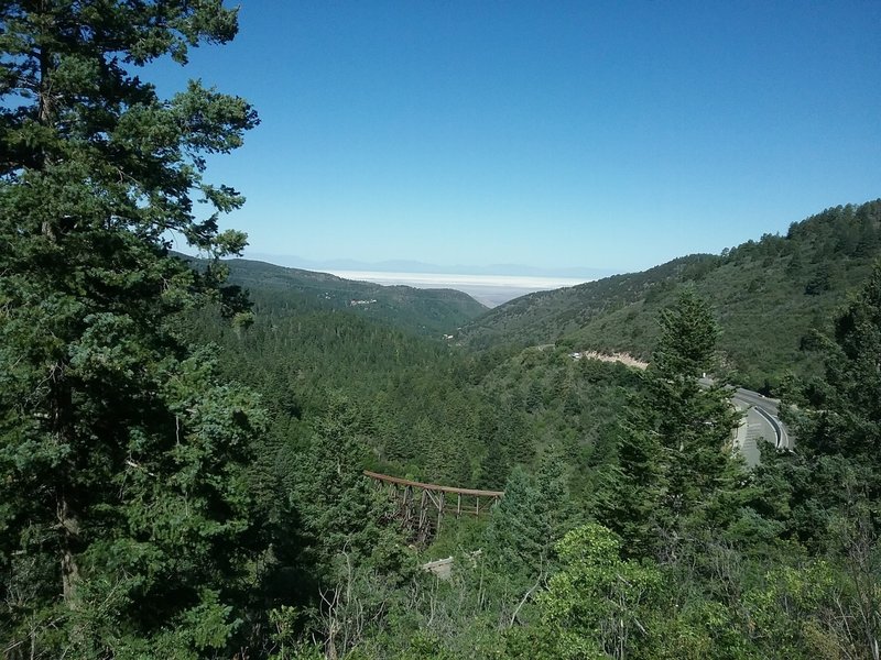 Looking west from the trail