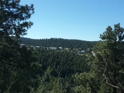 Village of Cloudcroft from the trail