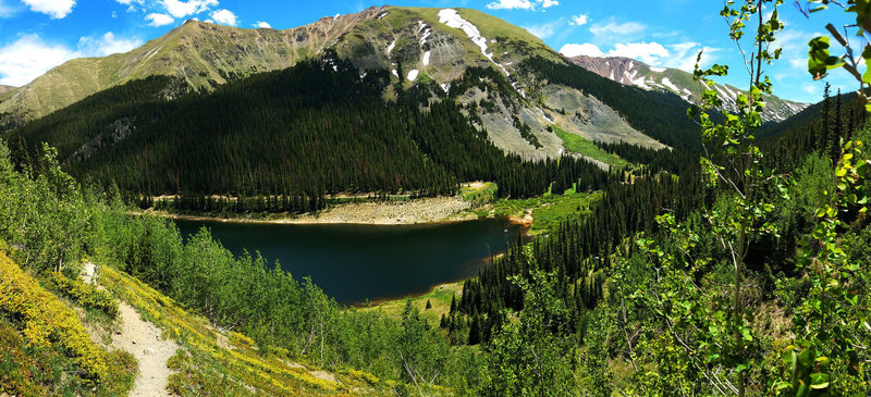 Looking down to Urad Lake