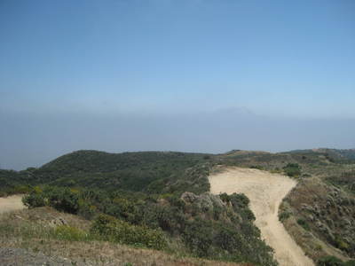 The San Fernando Valley... somewhere under that goop. It just wasn't a good day for a view.