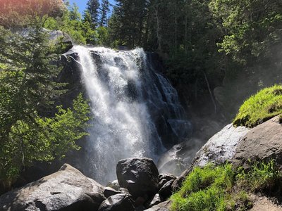 The beautiful waterfall