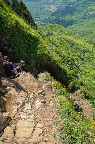 The steep switchbacks on the final ascent can require a little scrambling, but nothing crazy.