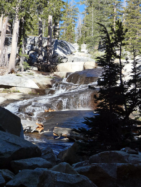 Castcading Madera Creek flowing down from Lady Lake & Madera Lakes